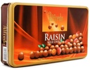 Alfredo Square Tin Raisin Milk Chocolate 150g