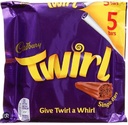 Cadbury Twirl 5Bars Chocolate 107.5g
