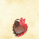 Chocolate Cream Heart Cake 9"
