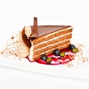 Chocolate Cream Cake Slice